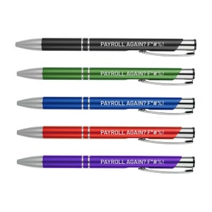 Payroll Again? F*#%! Pen | Funny Pens | Motivational Writing Tools Office Supplies Coworker Gifts Stocking Stuffer
