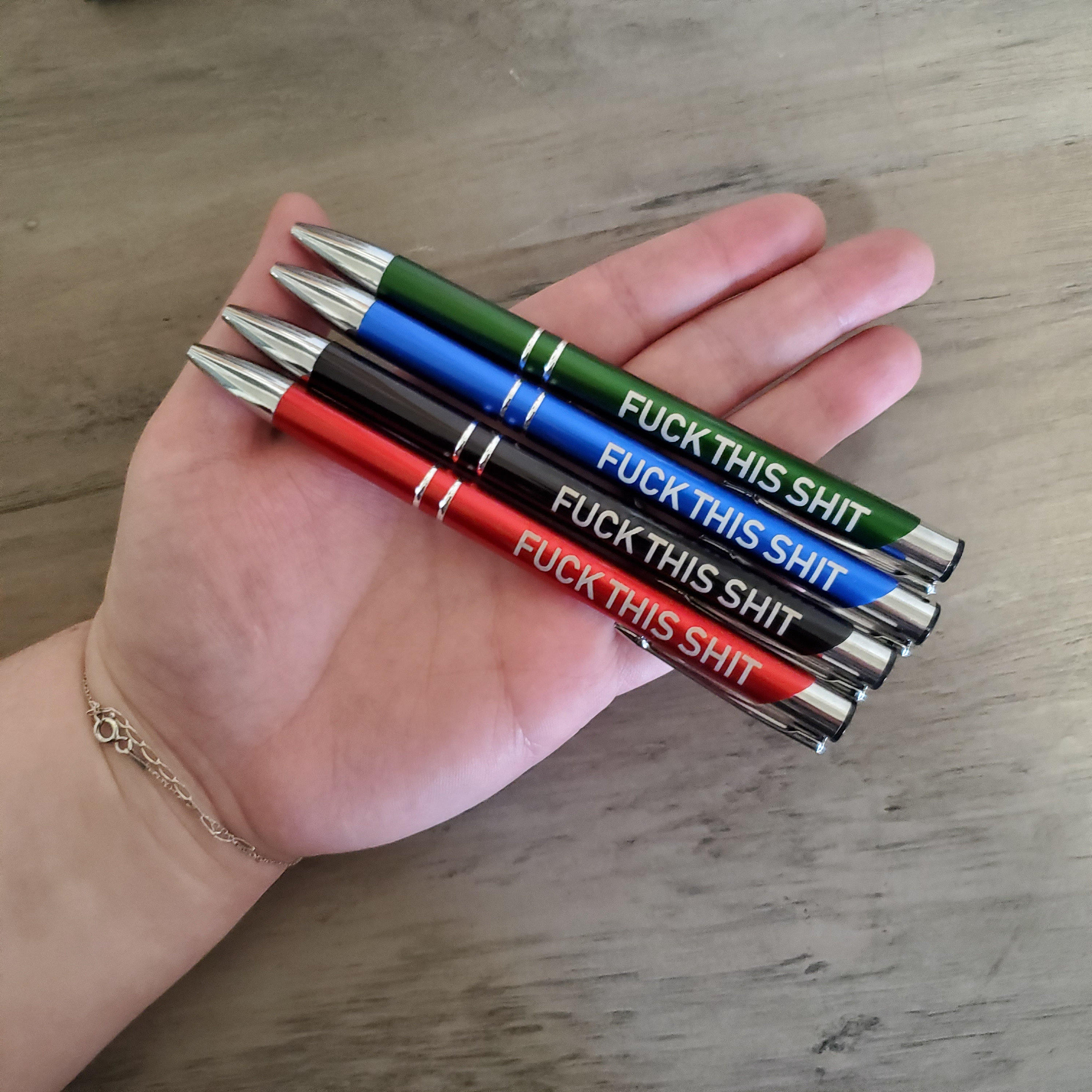 Fuck This Shit Pen Funny Pens Motivational Writing Tools Office Supplies  Coworker Gifts Stocking Stuffer 