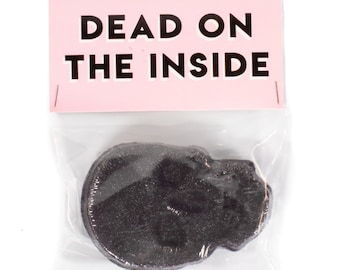 Dead On The Inside Skull Bath Bomb | Handmade Funny Bath Gift Sugarskull Skeleton Stress Relief Bombs Mother's Day Gift