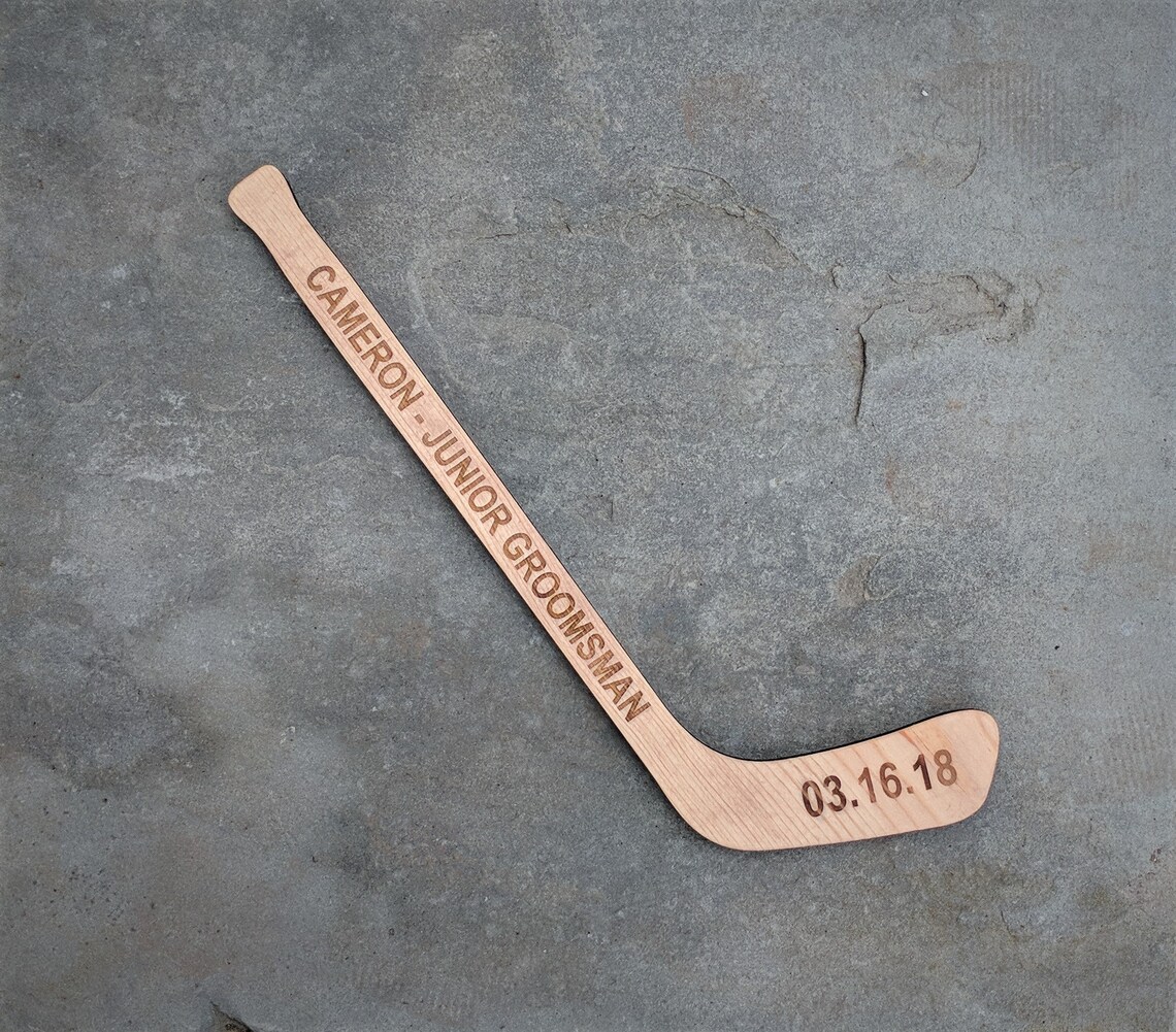 Custom Personalized Mini Hockey Stick Laser Engraved Etsy