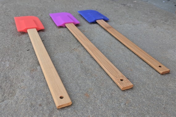 Silicone Cooking Utensils 11 Pieces Wooden Handles Cooking Tools Non Stick Rubber  Cooking Utensil Set-colorpurple