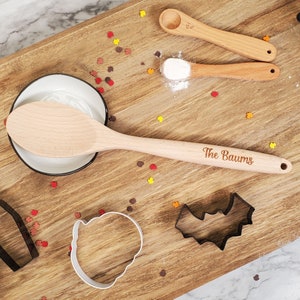 Personalized Spoon Serving Mixing Spoons | Unique Housewarming Wedding Bridal Shower Gift