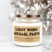 Personalized Light When Name Farts Soy Candle | Funny 16.5 oz. Large Hand Poured All Natural Candles | Unique Funny Fathers Day Gift 
