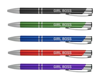 GIRL BOSS Pen | Funny Pens | Motivational Writing Tools Office Supplies Coworker Gifts Stocking Stuffer