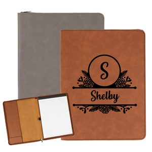 Cartera personalizada de piel sintética con cremallera/suministros de regalo de empresa, iniciales de monograma con logotipo personalizado/regalos únicos