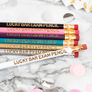 Lucky Bar Exam Pencil Cute Unique Pencil Motivational Office Supplies Stocking Stuffer image 2