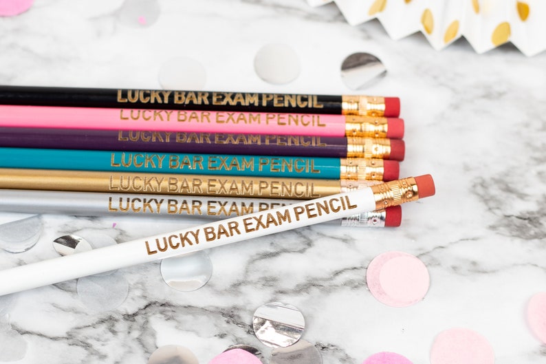 Lucky Bar Exam Pencil Cute Unique Pencil Motivational Office Supplies Stocking Stuffer image 2