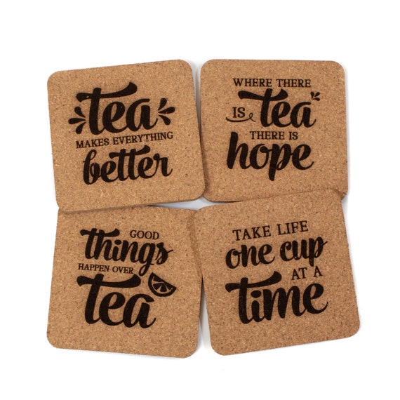 Coaster - Soccer Life - SET OF 2 - Leather or Stitched Cork Coaster - Soccer Life - SET OF 2 - Leather or Stitched Cork