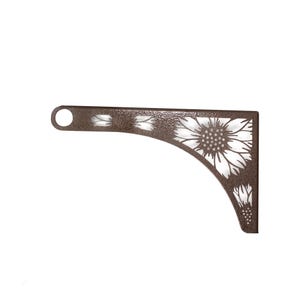 Sunflower Floral Metal Plant Hook Flower Hanger Holder | Hanging Baskets, Planters, Wind Chimes, Bird Feeder, Lantern | Garden Outdoor Decor