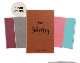 Dear Daughter Personalized Letters To My Daughter Journal Notebook | Child Baby Book Memory Keepsake Journals | Unique Personalized Gifts