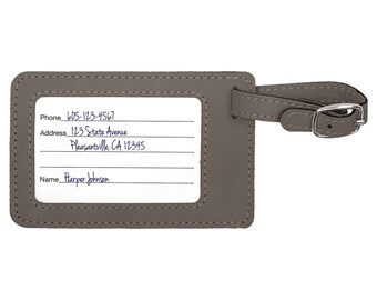 Out Of Office Luggage Tag Faux Leather | Custom Baggage Bag Tag Luggage Tags Traveling Gift Travel Accessories Stocking Stuffer