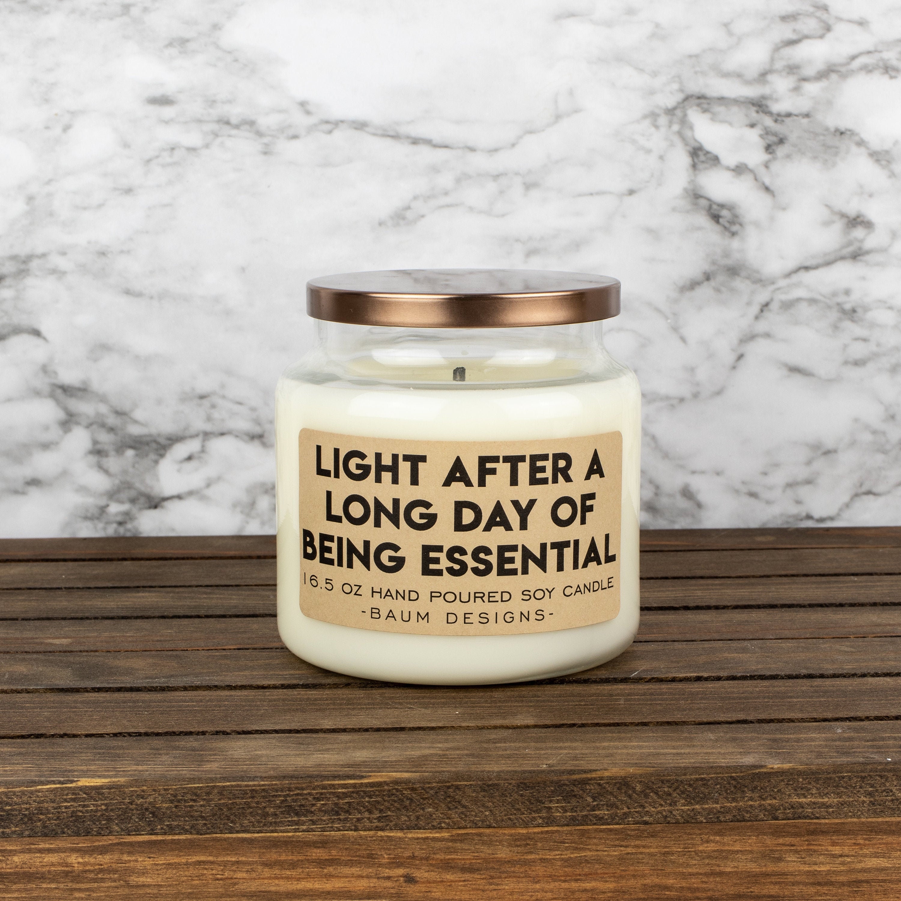 Light A Long Day of Being Essential Soy Candle -