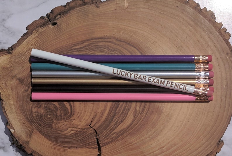Lucky Bar Exam Pencil Cute Unique Pencil Motivational Office Supplies Stocking Stuffer image 7