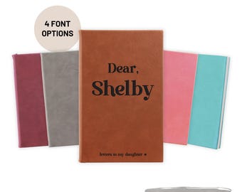 Dear Daughter Personalized Letters To My Daughter Journal Notebook | Child Baby Book Memory Keepsake Journals | Unique Personalized Gifts