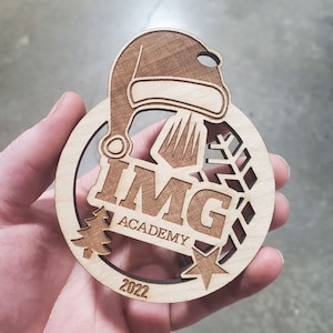 WHOLESALE Personalized Custom Wood Ornaments Laser Cut | Unique Holiday Affordable Gift