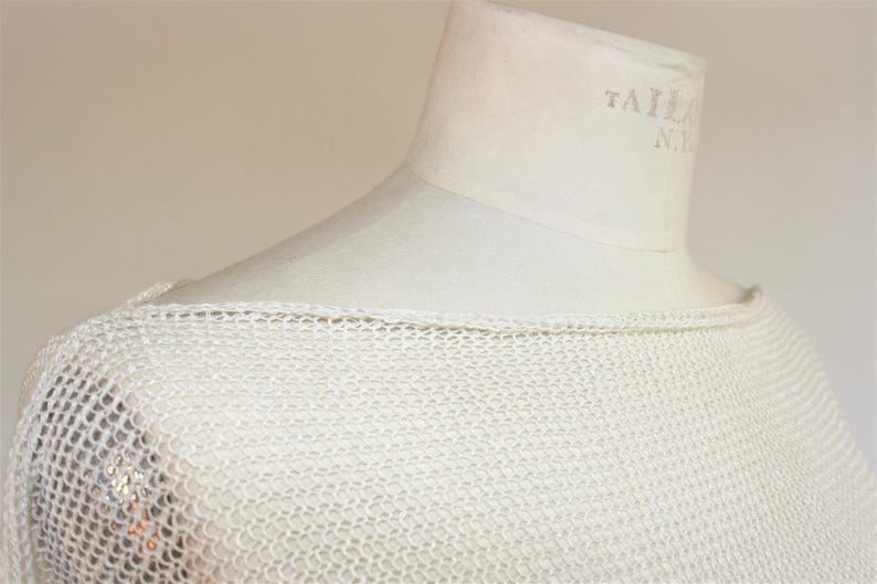 summer sweater skin-friendly Short Women/'s knit sweater 100/% linen in nature white organic yarn women knitted sweater pure linen knit