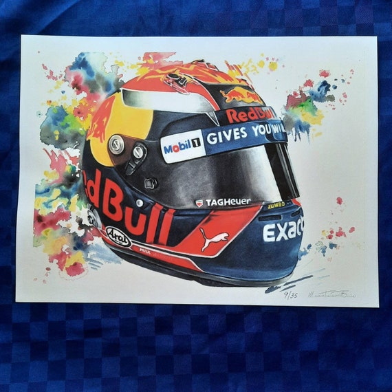 Max Verstappen Helmet Etsy