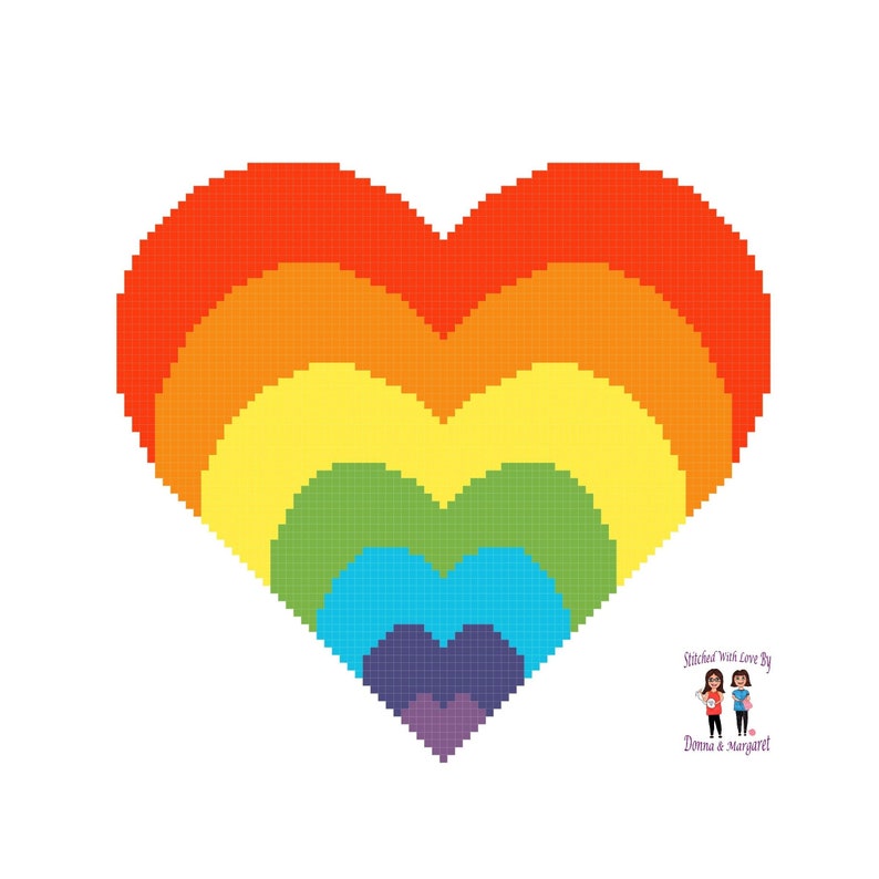 Heart Cross Stitch Chart