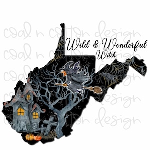 Chute de sorcière de Virginie-Occidentale PNG : clipart sublimation (téléchargement numérique)