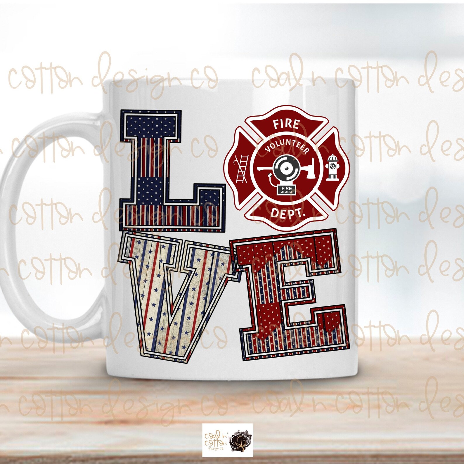 LOVE Fire Fighter 5 Versions PNG Digital Download | Etsy