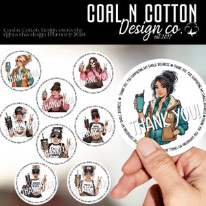 Small Business Mama  Thank You Sticker Design Clipart -  PNG, Sublimation, Waterslide, Clipart, Digital Download