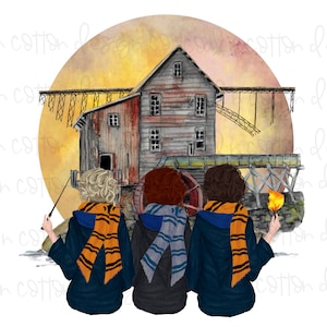 Wizard Girls  West Virginia Style - Sublimation, Waterslide, Clipart,  PNG Digital Download