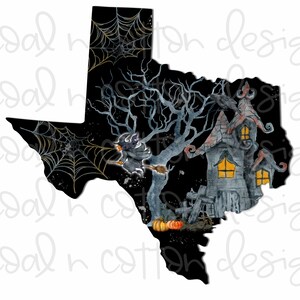 Halloween Witch Texas State Fall Themed  West Virginia  Sublimation, Waterslide, Clipart,  PNG Digital Download