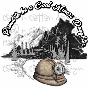 Coal Miner&#39;s Daughter Virginia PNG Clipart (Digital Download)