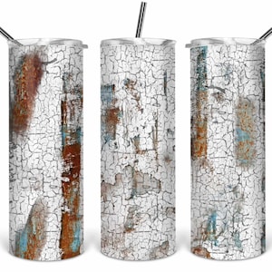 Crackle Patina Version 2 20oz skinny Tumbler Template,  Sublimation, Waterslide, Clipart,  PNG Digital Download