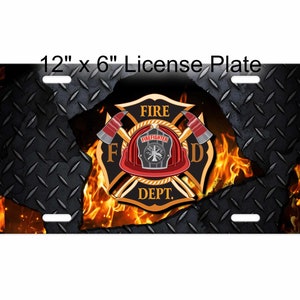 Modelo de placa de licença de fogo grunge de metal escuro, sublimação, toboágua, clipart, download digital PNG