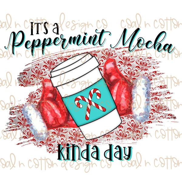 Peppermint Mocha Clipart Etsy