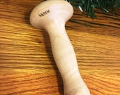 Mushroom Sock Darner, Mountain Ash, Handmade