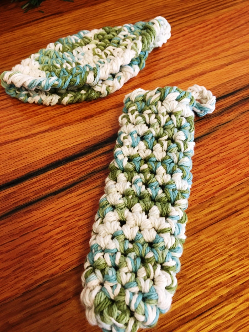 Cotton Skillet Handle Covers Hand Crocheted Etsy