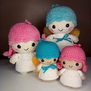 Sweet Angel Siblings with Star Digital PDF Crochet Pattern