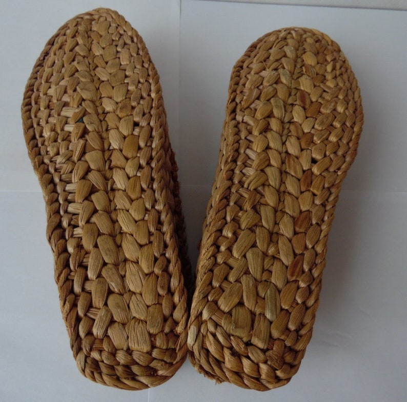 Vintage Russian Braided Bast Shoes Lapti - Etsy