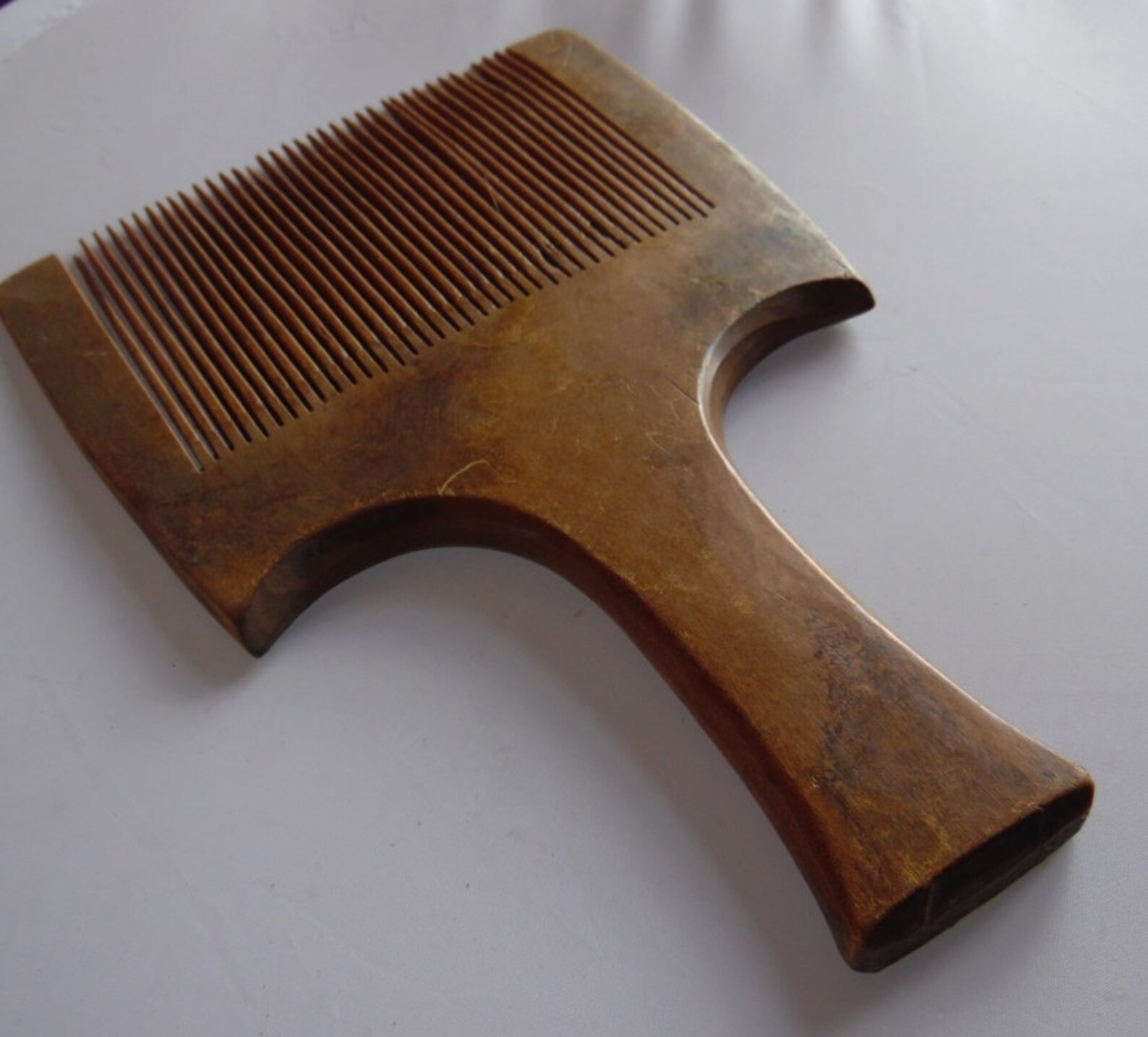 Vintage primitive wooden comb wood comb Wood carder Home Etsy