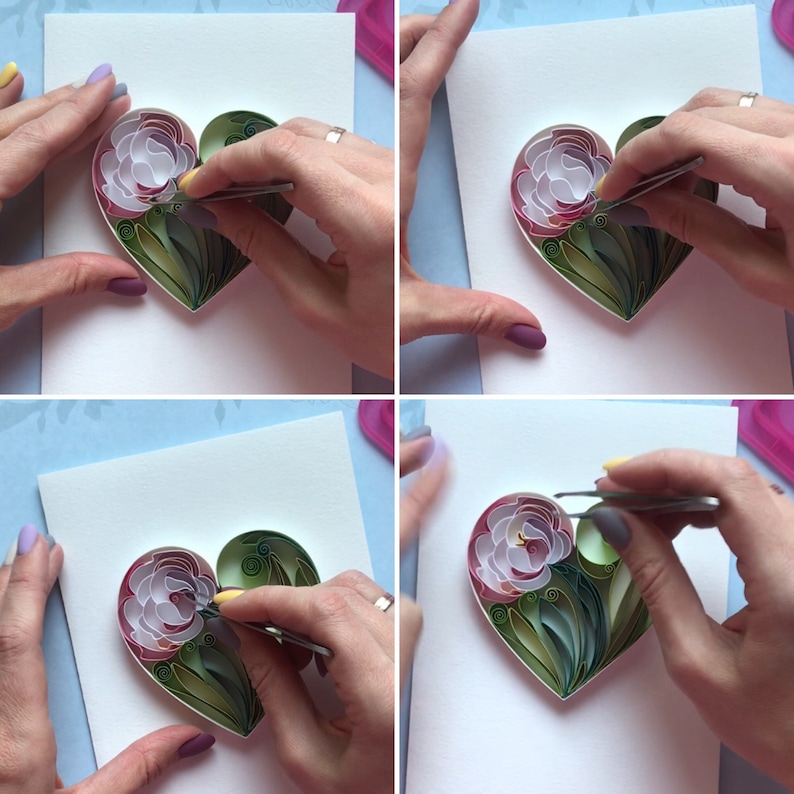 Quilling Peony Tutorial How to make paper flowers Video Etsy