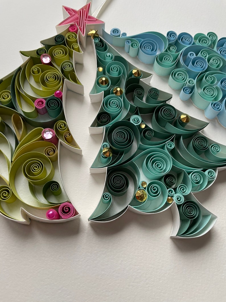 Christmas Ornaments Patterns Paper Quilling Art Patterns Etsy