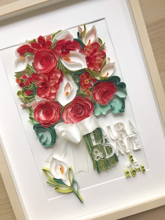 Wedding Quilling Couple