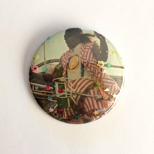 Terry Crews Glitter Button - 2.25&quot; President Camacho Pinback Buttons - Idiocracy - Birthday Gift Idea and Party Favors - FREE SHIPPING