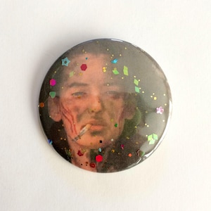 Heathers Glitter Button - Winona Ryder - 2.25&quot; Pinback Button - Birthday Gift Idea and Party Favors - FREE SHIPPING