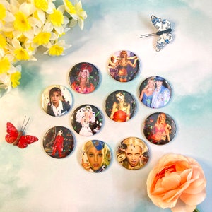 Britney Spears Costume - Best Friend Gift - Britney Spears Pins - Set of 10 Positive Pins - 2.25" Pinback Buttons - 21st Birthday Gift Idea