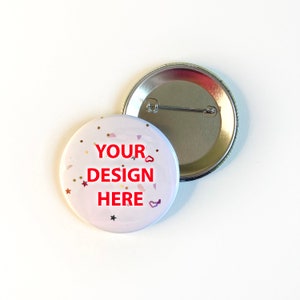 Baby Announcement Pin back button - Nine 2.25&quot; Custom buttons - Customized Baby Gifts - Custom Baby First Birthday Party - FREE SHIPPING
