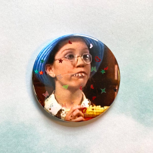 Amanda Bynes Glitter Button - Handmade 2.25" Pinback Buttons - Birthday Gift Idea and Party Favors - FREE SHIPPING