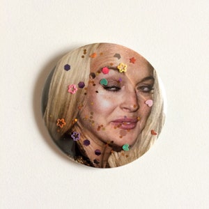 Lindsay Lohan Magnet - 2.25&quot; Glitter Fridge Magnets - Birthday Gift Idea and Party Favors - Lindsay Lohan Magnet