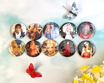 Britney Spears Glitter Fridge Magnet Set of 10 - Ten 2.25" Magnets - Best Friend Gifts - Free Britney - Birthday Gifts and Party Favors
