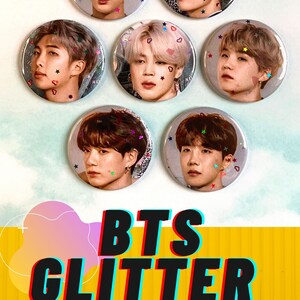 BTS Merch KPop Magnets - BTS Refrigerator Magnet Set of 7 - 2.25&quot; - K-Pop - Stray Kids Bangtan Boys - 21st Birthday Gift - Housewarming Gift