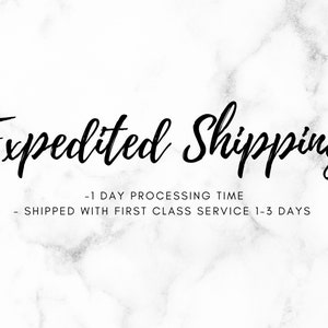 Expedited shipping