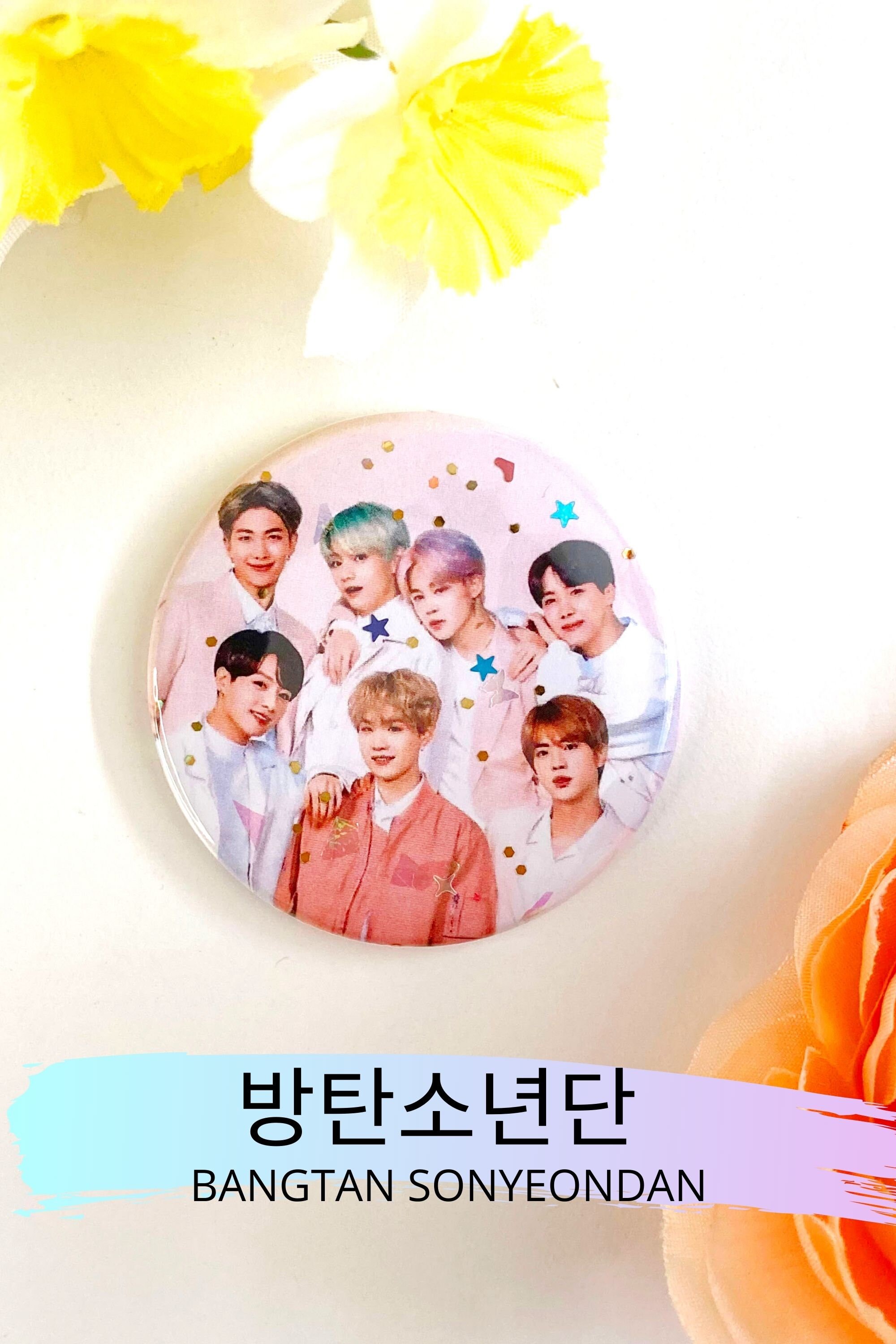 BTS Merch Kpop Magnets - Fridge Magnet Set of 4 - Bangtan Boys