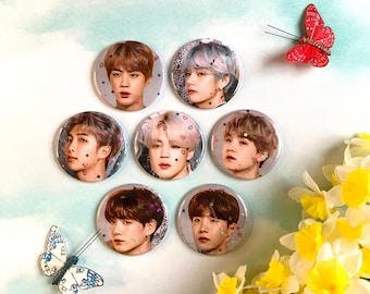 BTS Merch KPop Magnets - BTS Refrigerator Magnet Set of 7 - 2.25" - K-Pop - Stray Kids Bangtan - 21st Birthday Gift - Housewarming Gift